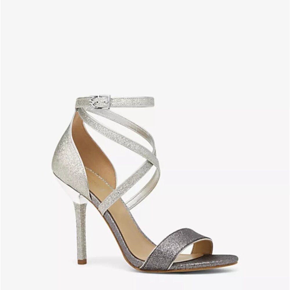Michael Kors Astrid Strappy Glitter Embellished Sandal Shoes
